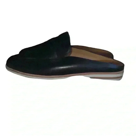 Gentle Souls by Kenneth Cole black leather mule loafers size 6 buttery soft - Picture 1 of 5